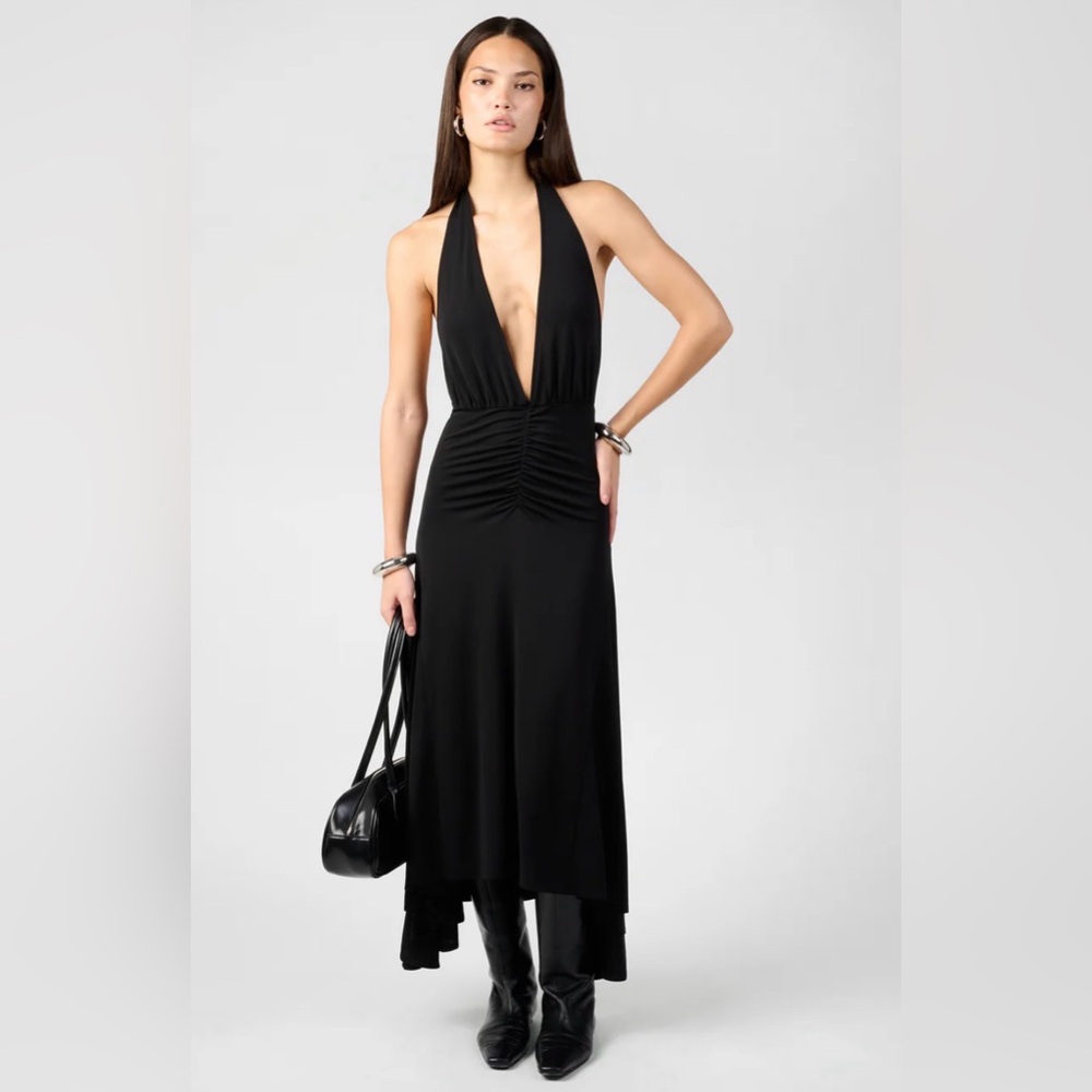NWT WeWoreWhat Midi Halter Dress